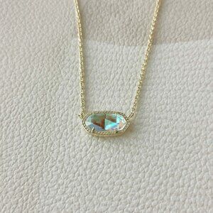 Kendra Scott Elisa Pendant Necklace | Dichroic Glass Gold